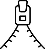 Zipper Line Icon Design vector