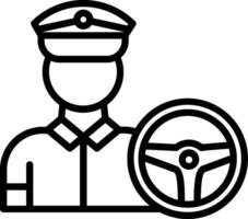 Driving Instructor Line Icon Design vector
