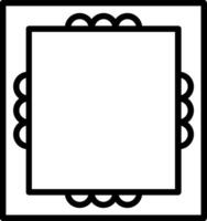Frame Line Icon Design vector
