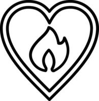 Passion Line Icon Design vector