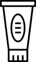 Toothpaste Line Icon Design vector