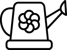 Watering Can Line Icon Design vector