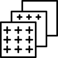 Layers Line Icon Design vector