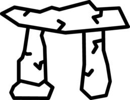 Dolmen Line Icon Design vector