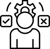 Management Line Icon Design vector