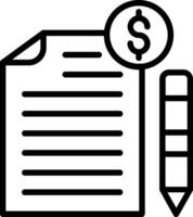 Accounting Line Icon Design vector