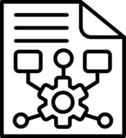 Document Line Icon Design vector