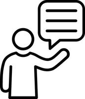 Explain Line Icon Design vector