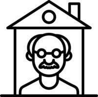 Isolation Line Icon Design vector