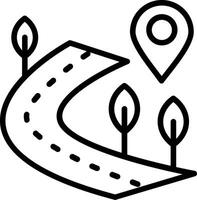 Path Line Icon Design vector