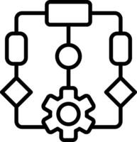 Program Line Icon Design vector