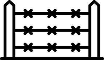 Fence Line Icon Design vector