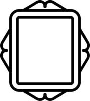 Frame Line Icon Design vector