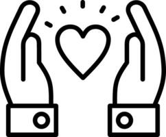 Respect Line Icon Design vector