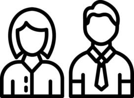 Team Line Icon Design vector