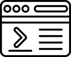 Command Line Icon Design vector