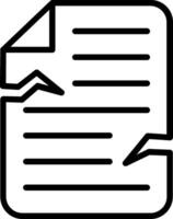 Contract Line Icon Design vector