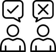 Customer Feedback Line Icon Design vector