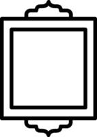 Frame Line Icon Design vector