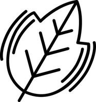 Leaf Line Icon Design vector
