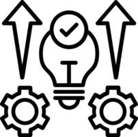 Knowledge Development Line Icon Design vector