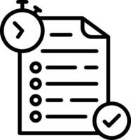 Test Line Icon Design vector