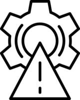 Risk Line Icon Design vector