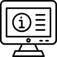Computer Line Icon Design vector