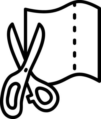 Cutting Line Icon Design