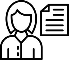 Document Line Icon Design vector