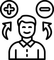 Feasibility Line Icon Design vector