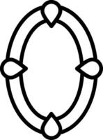 Frame Line Icon Design vector