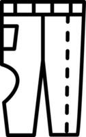 Trouser Line Icon Design vector