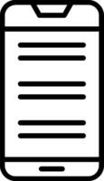 Mobile phone Line Icon Design vector
