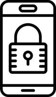 Lockout Line Icon Design vector