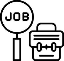 Search Line Icon Design vector