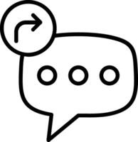 Share Line Icon Design vector