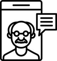 Calling Line Icon Design vector