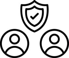 Dependability Line Icon Design vector