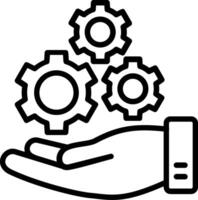 Technical Support Line Icon Design vector