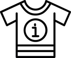 Tshirt Line Icon Design vector