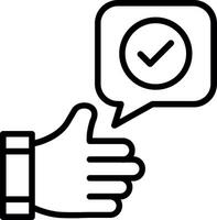 Appreciation Line Icon Design vector