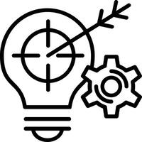 Aimless Line Icon Design vector