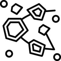 Asteroid Belt Line Icon Design vector