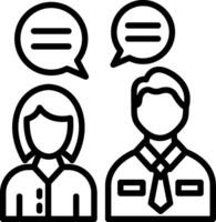Conversation Line Icon Design vector
