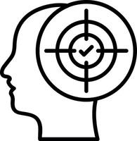Concentration Line Icon Design vector