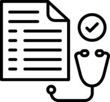 Checkup Line Icon Design vector