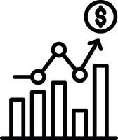 Market Trend Line Icon Design vector