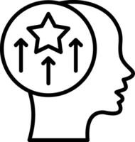 Skill development Line Icon Design vector
