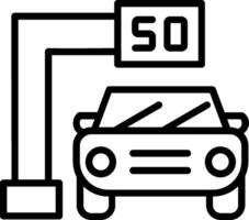 Traffic Camera Line Icon Design vector